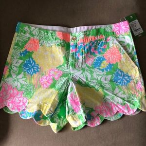 NWT Lilly Pulitzer hibiscus stroll buttercup short